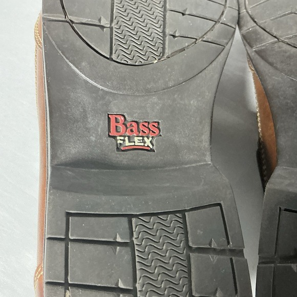Vtg Bass Flex Commodity Mens Size 10.5M Shoes Leather Penny Loafers Brown EUC - Picture 10 of 12